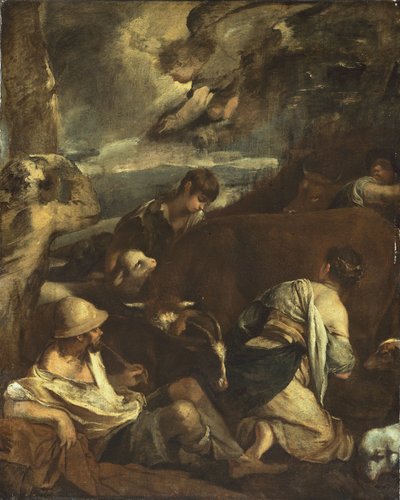 Bebudelse til hyrderne af Jacopo Bassano