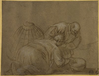 Bondepar kigger i en kurv af Jacopo Bassano