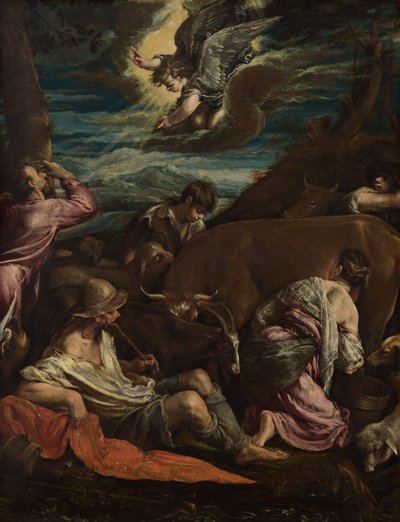 Bebudelsen for hyrderne af Jacopo Bassano