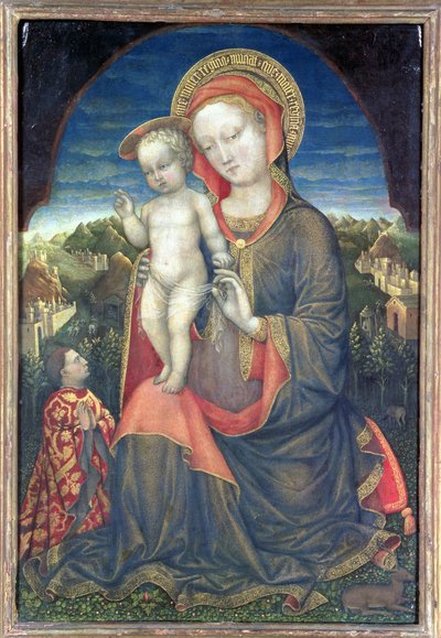 Ydmyghedens Madonna forgudet af Leonello d