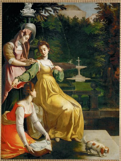 Susanna i badet (maleri på lærred) af Jacopo Chimenti Empoli