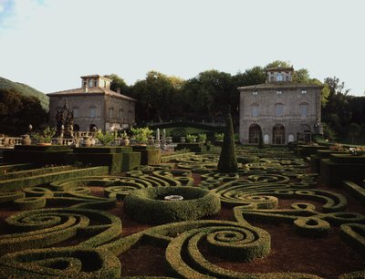 Udsigt over Villa Lante af Jacopo Vignola