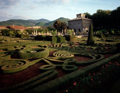 Udsigt over villa Lante af Jacopo Vignola