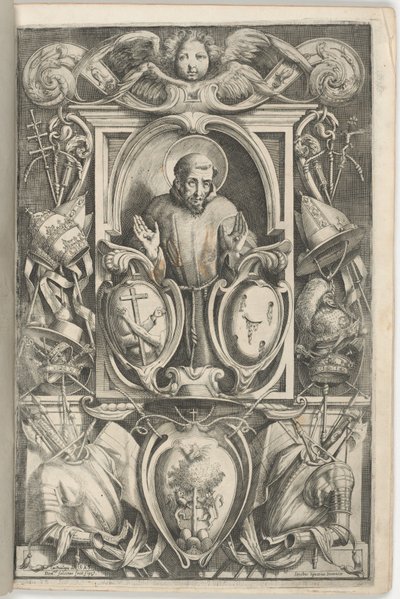 Frontispice med portræt af Sankt Frans af Jacopo Ligozzi