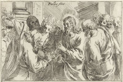 Kristus og kvinden taget i utroskab af Jacopo Palma (il Giovane)