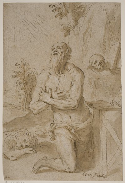 Sankt Jerome i ørkenen af Jacopo Palma
