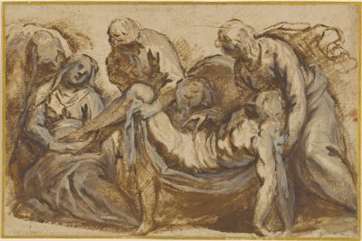 Kristus båret til graven af Jacopo Palma il Giovane