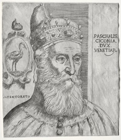 Portræt af Pasquale Cicogna, doge af Venedig af Jacopo Palma il Giovane