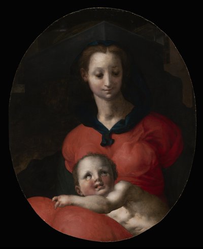 Jomfru og barn, kendt som Madonna del Libro, ca. 1545-46 af Jacopo Pontormo