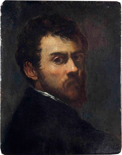 ""Selvportræt som ung mand"" (Selvportræt som ung mand) Maleri af Jacopo Tintoretto sagde Tintoretto (1518-1594) - 1548 - Olie på træ Dim 45,7x36,8 cm Victoria and Albert Museum af Jacopo Robusti Tintoretto