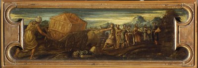 Kong David bærer Pagtens Ark ind i Jerusalem. af Jacopo Robusti Tintoretto