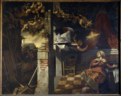Bebudelsen. Maleri af Jacopo Robusti, kendt som Le Tintoretto (Il Tintoretto) (1518-1594) af Jacopo Robusti Tintoretto