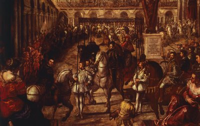 Philip II modtaget af Francesco Gonzaga i Mantua af Jacopo Robusti Tintoretto