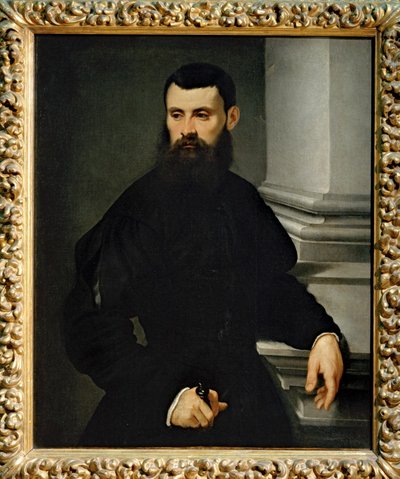 Portræt af en mand - Mandligt portræt ... af Jacopo Robusti Tintoretto