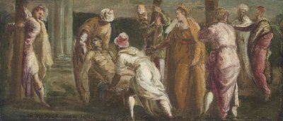 Saint Helen tester det sande kors, ca. 1545 af Jacopo Robusti Tintoretto