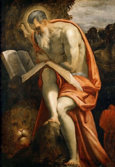 Sankt Hieronymus, ca 1573-1575. af Jacopo Robusti Tintoretto