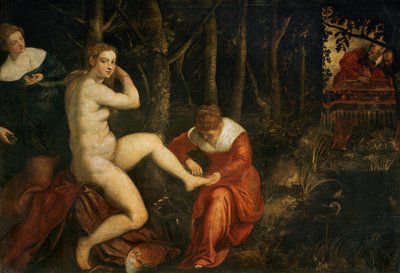 Suzanne au bain - Susanna i sit bad ... af Jacopo Robusti Tintoretto