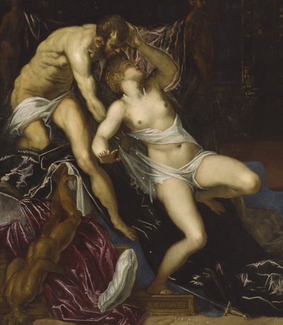 Tarquin og Lucretia, ca. 1578-80 (olie på lærred) af Jacopo Robusti Tintoretto