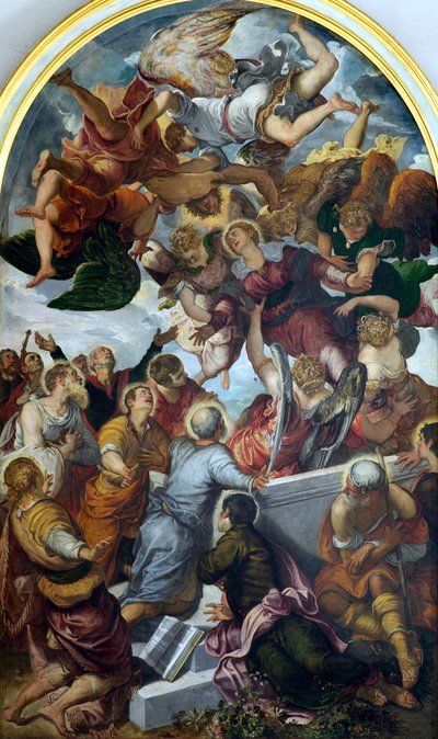 Den hellige jomfru Marias himmelfart, c1554. af Jacopo Robusti Tintoretto