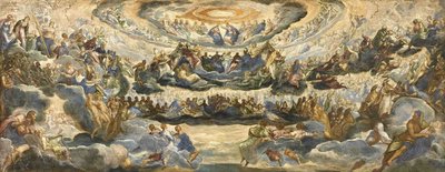 Kroningen af det jomfruelige paradis af Jacopo Robusti Tintoretto