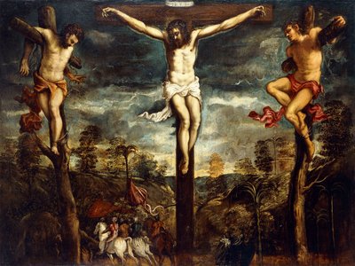 Korsfæstelsen, 1554-55 af Jacopo Robusti Tintoretto