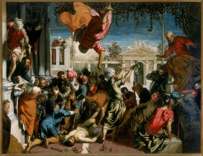 Miraklet ved St. Markus frigør en slave, 1548 af Jacopo Robusti Tintoretto