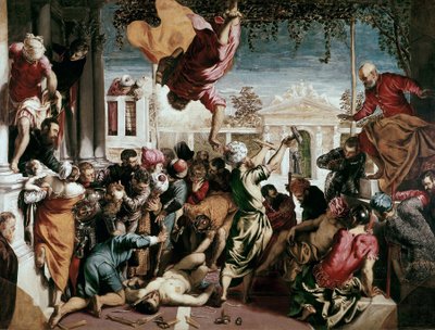 Miraklet ved St. Markus frigør en slave, 1548 af Jacopo Robusti Tintoretto