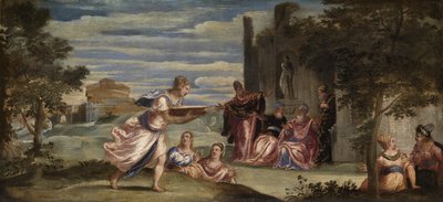 The Ordeal of Tuccia, ca. 1555 (olie på lærred) af Jacopo Robusti Tintoretto