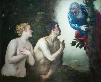 Uddrivelsen af Adam og Eva fra Edens have af Jacopo Robusti Tintoretto
