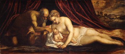 Venus, Vulcan og Amor af Jacopo Robusti Tintoretto