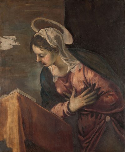 Jomfru fra Bebudelsen til Jomfruen, 1560-85 af Jacopo Robusti Tintoretto