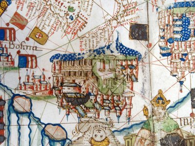 Renæssancekort over Europa, Jacopo Russo (efter), 1528 af Jacopo Russo