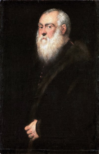 Tysk: Bildnis eines weißbärtigen Mannes Portræt af kong Sigismund II Augustus (1520-1572) af Jacopo Tintoretto