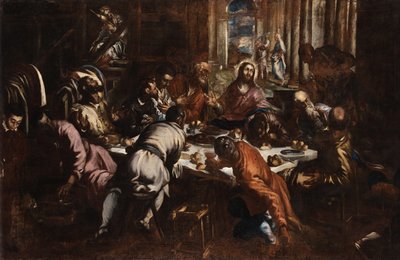Jacopo Tintoretto Sidste nadver (studie til San Trovaso Sidste nadver) af Jacopo Tintoretto