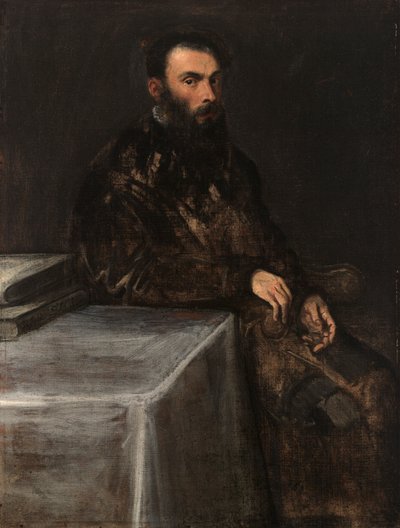 Portræt af en mand af Jacopo Tintoretto