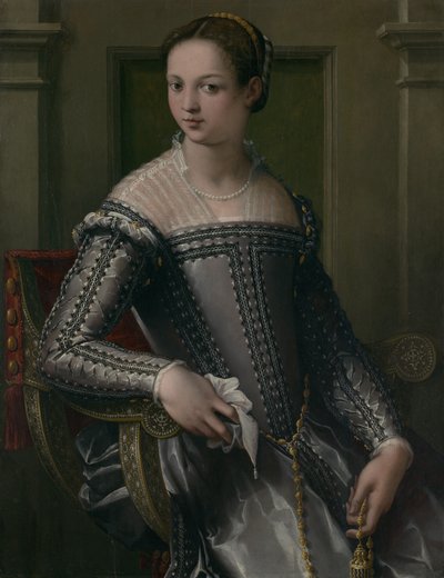 Portræt af en kvinde, midten af 1500-tallet. af Jacopo Zucchi