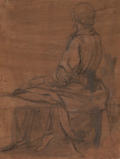 Siddende mand set bagfra af Jacopo da Empoli