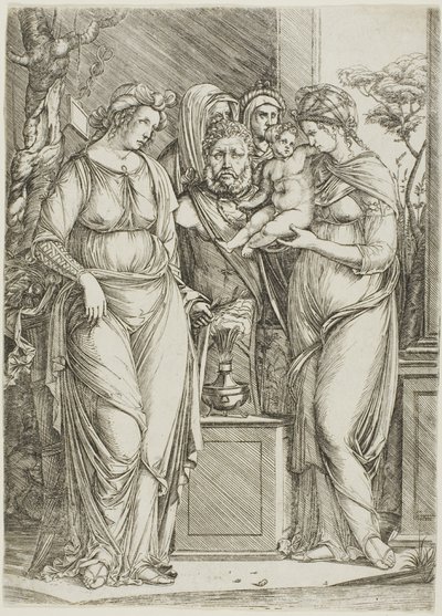 Offer til Priapus, den store tallerken af Jacopo de