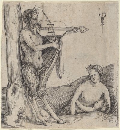 Satyrs familie, ca. 15031504. af Jacopo de Barbari