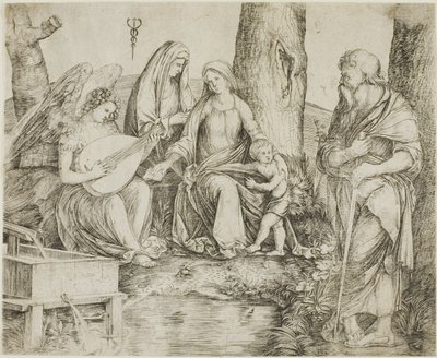Den hellige familie af Jacopo de