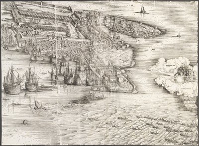 Udsigt over Venedig [nederste højre blok], 1500. af Jacopo de Barbari