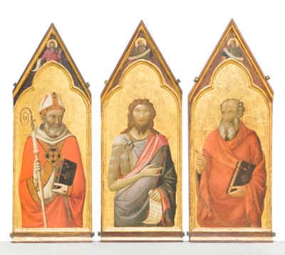 Sankt Johannes Døberen, Sankt Johannes evangelisten, Sankt Giles af Jacopo del Casentino