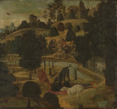 Actaeons død af Jacopo del Sellaio