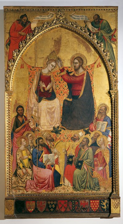 Kroning af Jomfru Maria og helgener af Jacopo di Cione