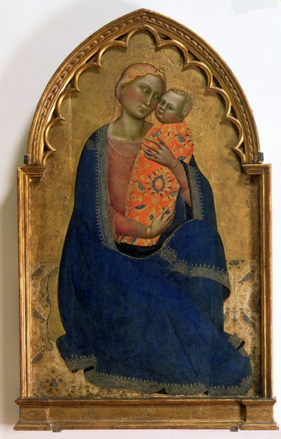Madonna of Ydmygheden (tempera på panel) af Jacopo di Cione