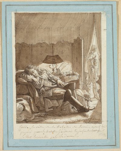 The Sleep of the Grand Condé, ca. 1817. af Jacque Noël Marie Frémy