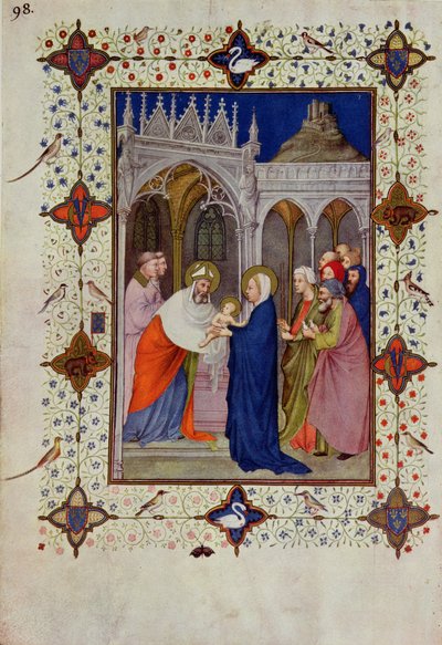 MS 11060-11061 Timer af Notre Dame: Ingen, Præsentationen i templet, fra 