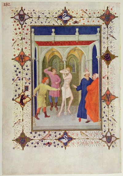 MS 11060-11061 Korsets timer: Tierce, Kristi flagelation, fra 