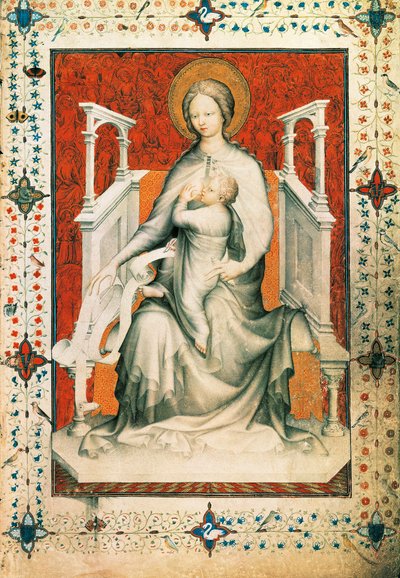 Madonna og barn af Jacquemart de Hesdin