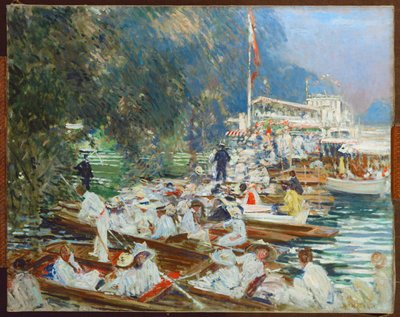 Boat race (maleri på lærred) af Jacques-Emile Blanche